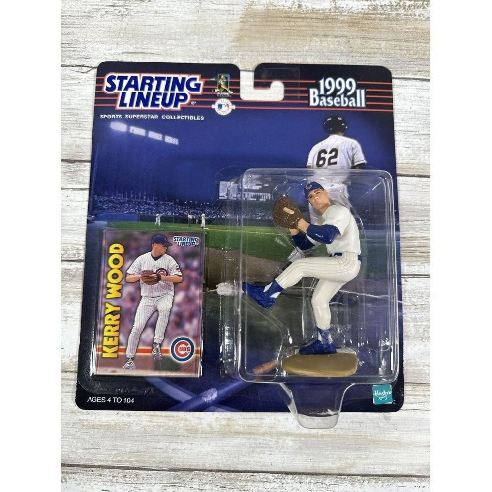 1999 Starting Lineup Rookie Kerry‎ Wood  Chicago Cubs W/Collectors Card NIP